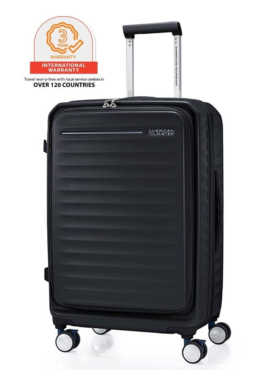American Tourister Frontec Spinner 68cm - Sleek Black Elegance - Image 1
