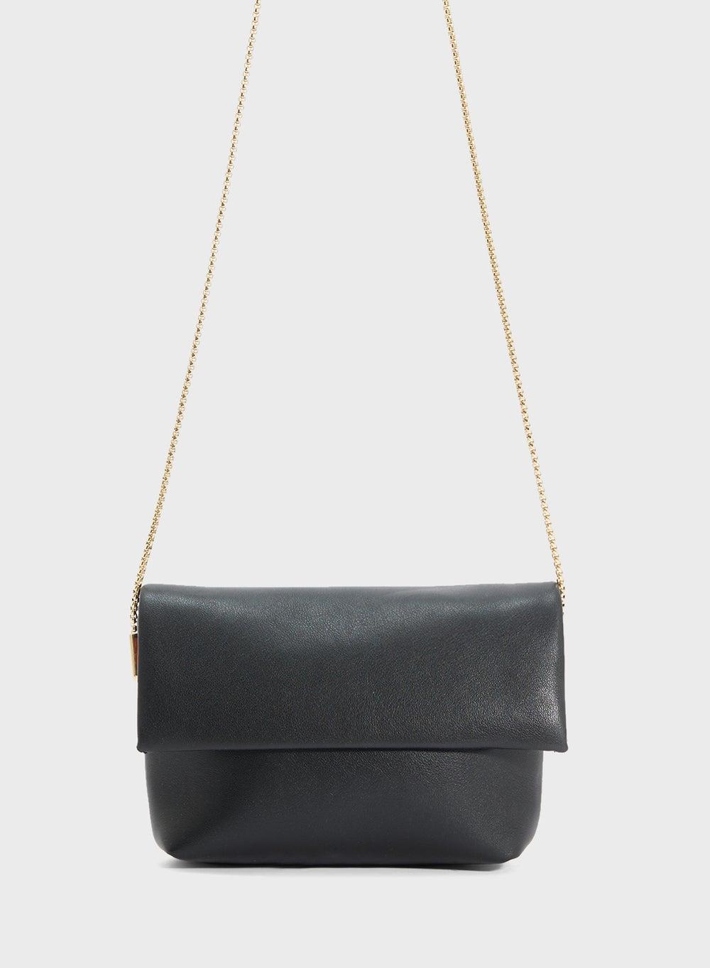 MANGO Elegant Pochette Crossbody in Leather Effect - Image 1