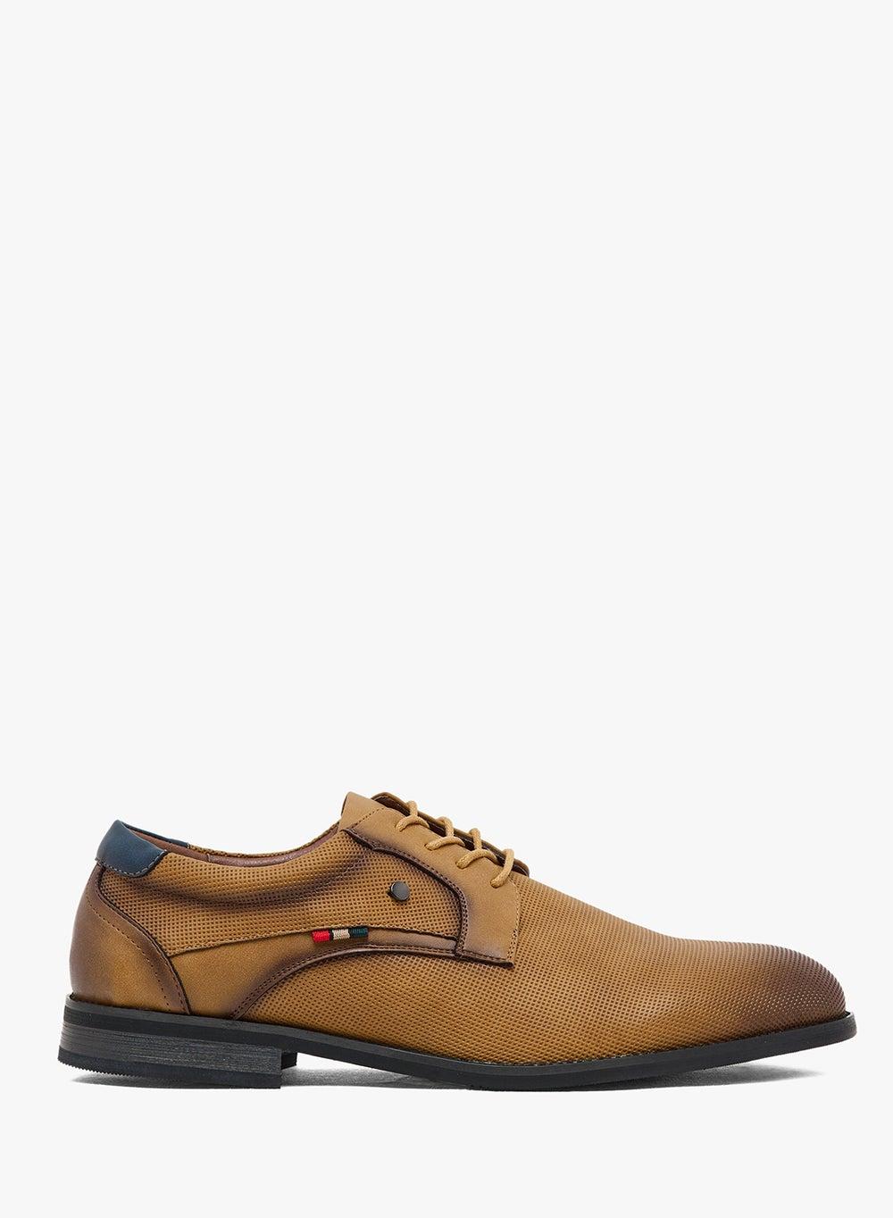 Xmhs 28 Elegant Brown Smart Casual Lace-Ups for Men - Image 1