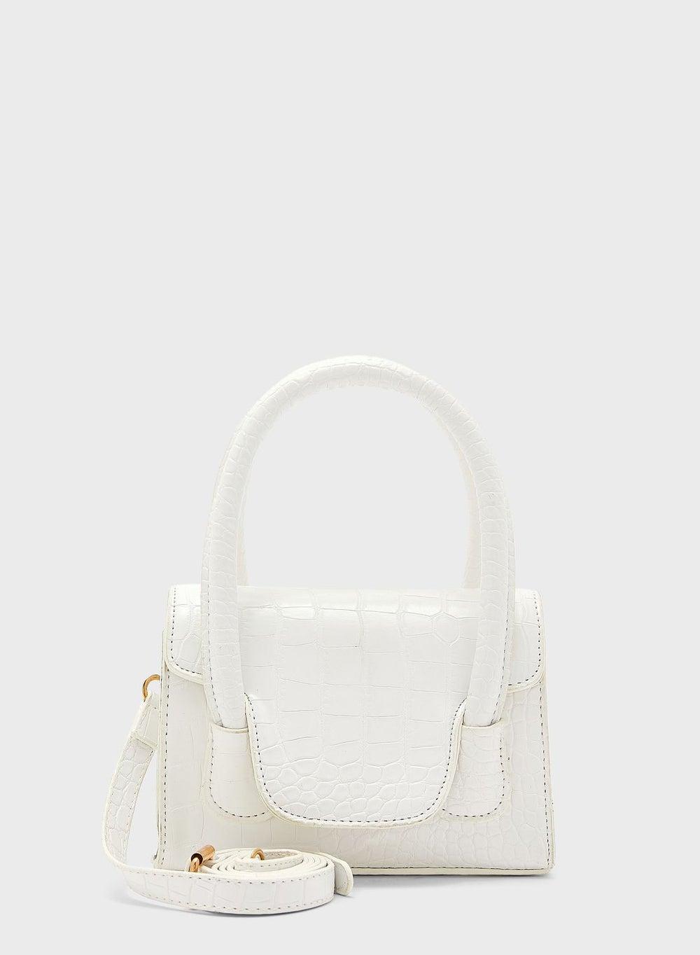 ELLA Croc-Effect Mini Satchel: Elegance on the Go - Image 1