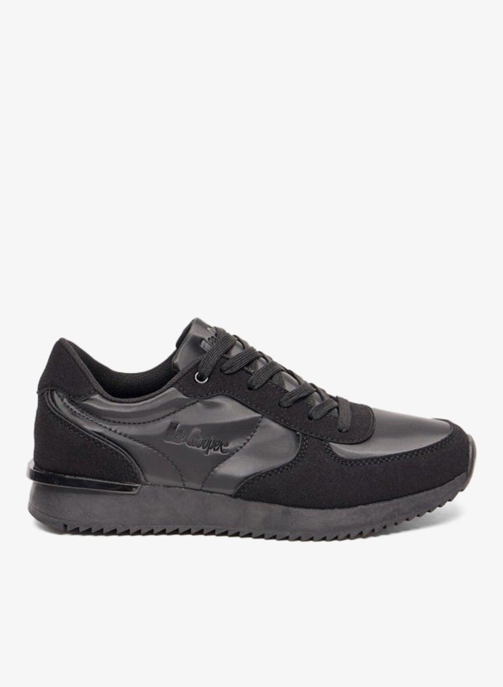 Elegant Panelled 1390701A Women's Low-Top Black Sneakers - Image 1