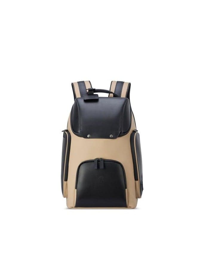 PEUGEOT Voyages 18-Inch Chic Waterproof Backpack in Beige - Image 1