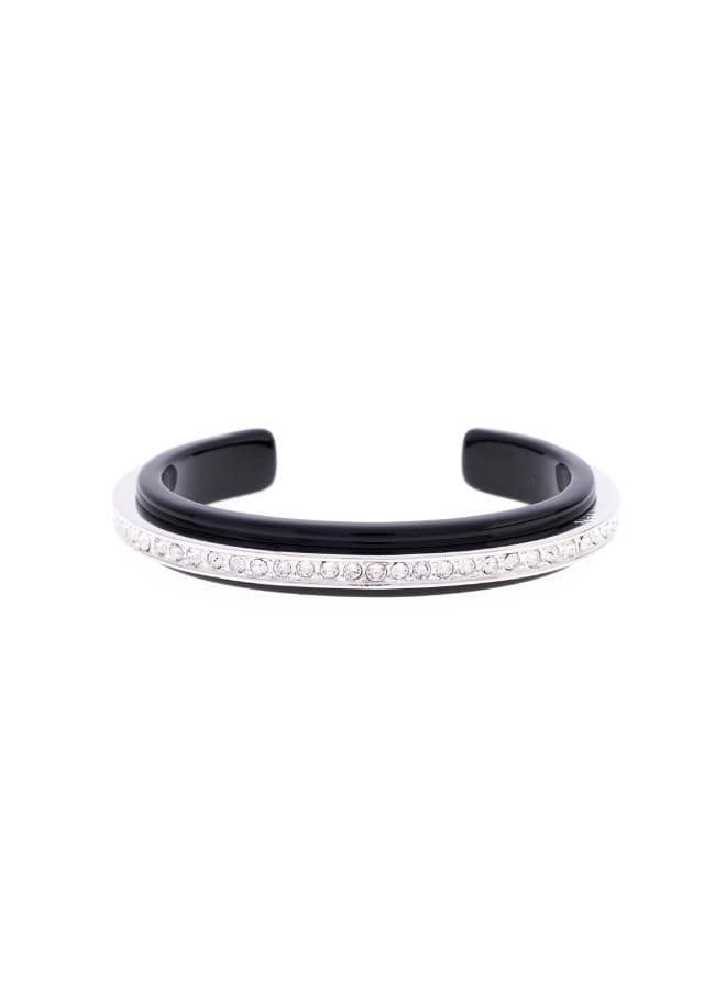 Karen Millen Crystal Elegance Resin Cuff Bracelet - Image 1