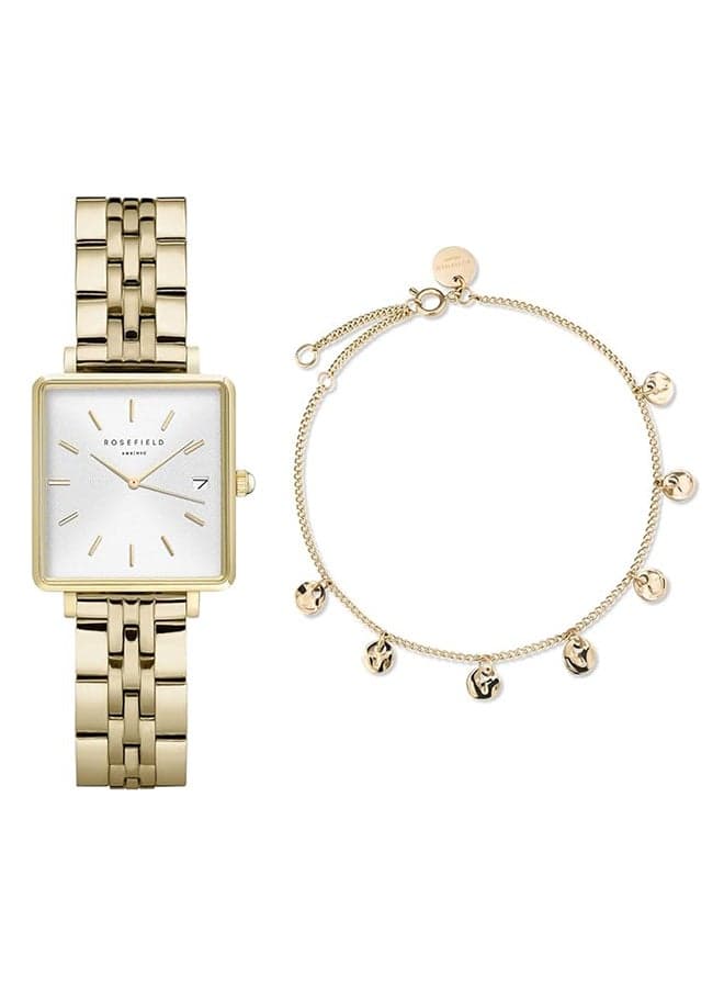 RoseField Boxy Women's Watch & Charm Bracelet Set - BMWLBG-X241 - Image 1