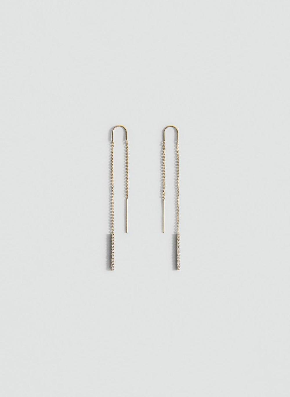 MANGO Joel Earrings: Modern Elegance with a Sparkle - Image 1