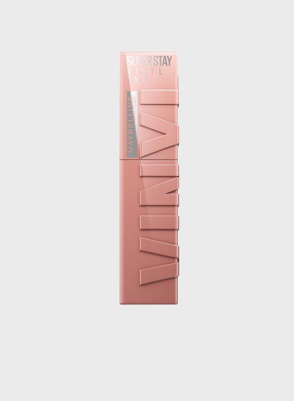 Maybelline Super Stay Vinyl Ink Nude Gloss Lipstick - Captivated - Image 1