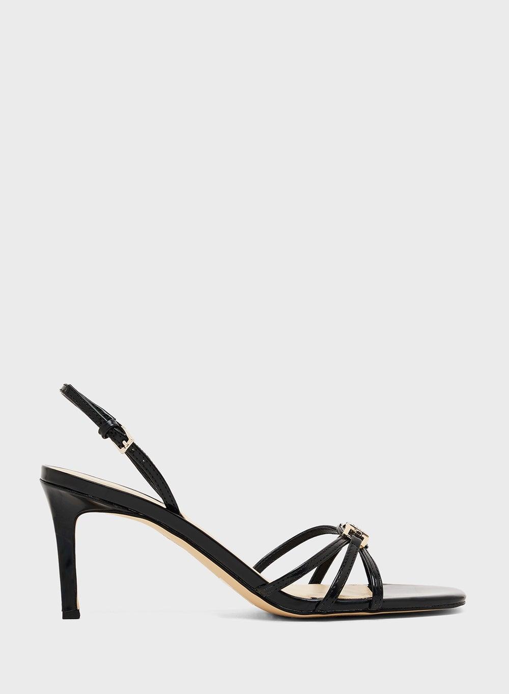 Gwtwilla Blk01 Elegant Ankle Strap High Heel Sandals - Image 1