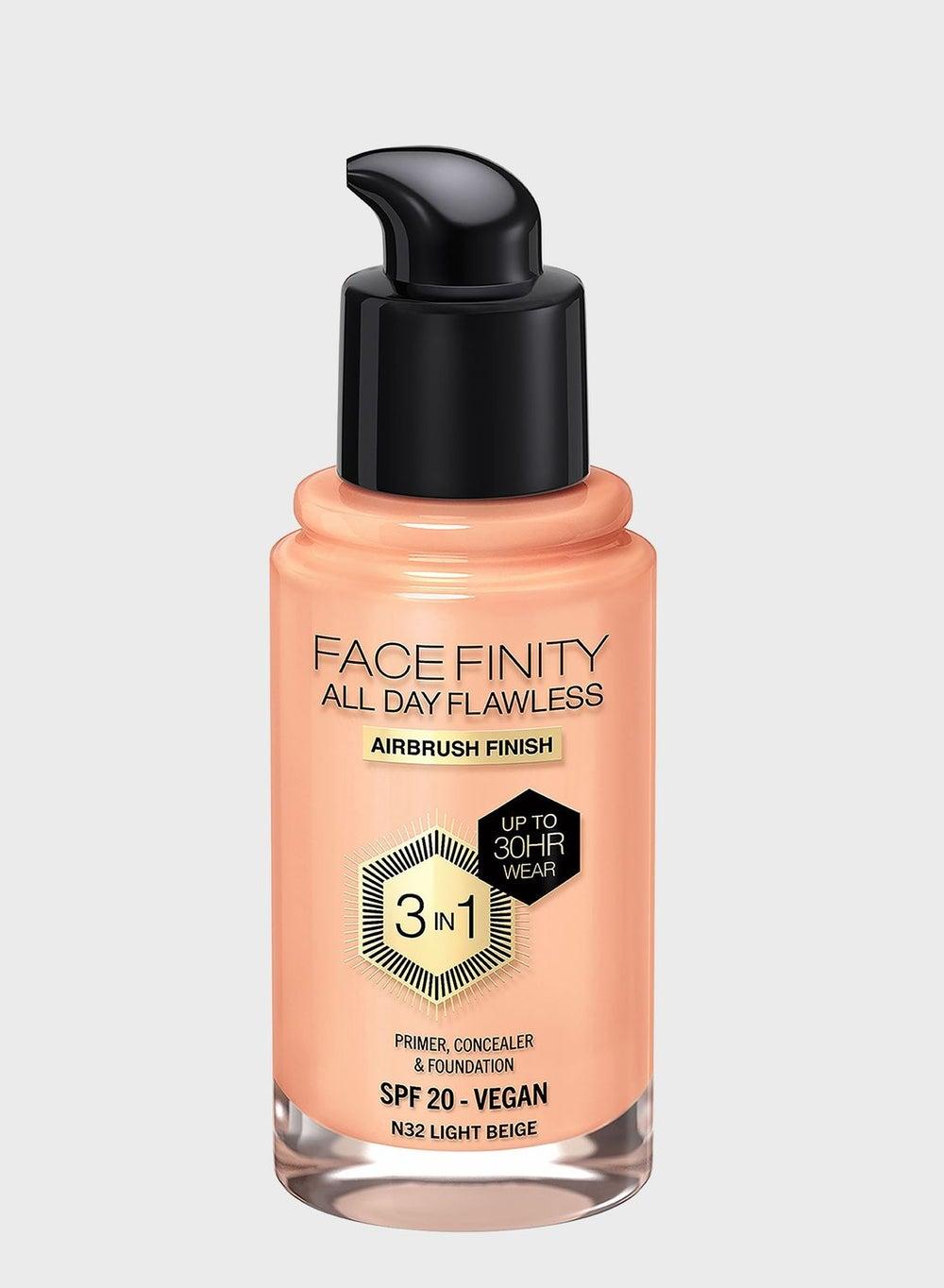 Max Factor Facefinity N32 Light Beige, 30ml – 30-Hour Flawless Matte - Image 1