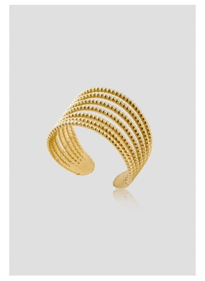 Lady Mauve AUDREY - Adjustable Golden Elegance Ring - Image 1