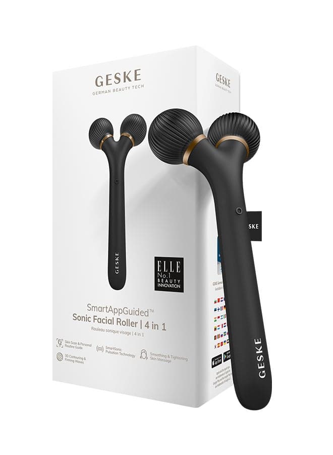 SmartAppGuided 4-in-1 Sonic Facial Roller - Dermasmooth Gray - Image 1