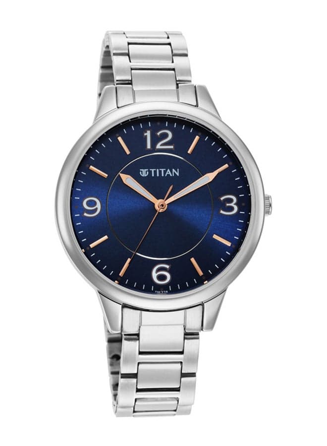 TITAN 2617SM03 Elegant Blue Dial Stainless Steel Watch for Women - Image 1