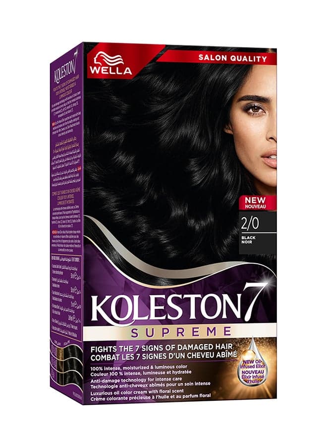 Wella Koleston Naturals Semi-Kit 2/0 - Radiant Long-Lasting Color - Image 1