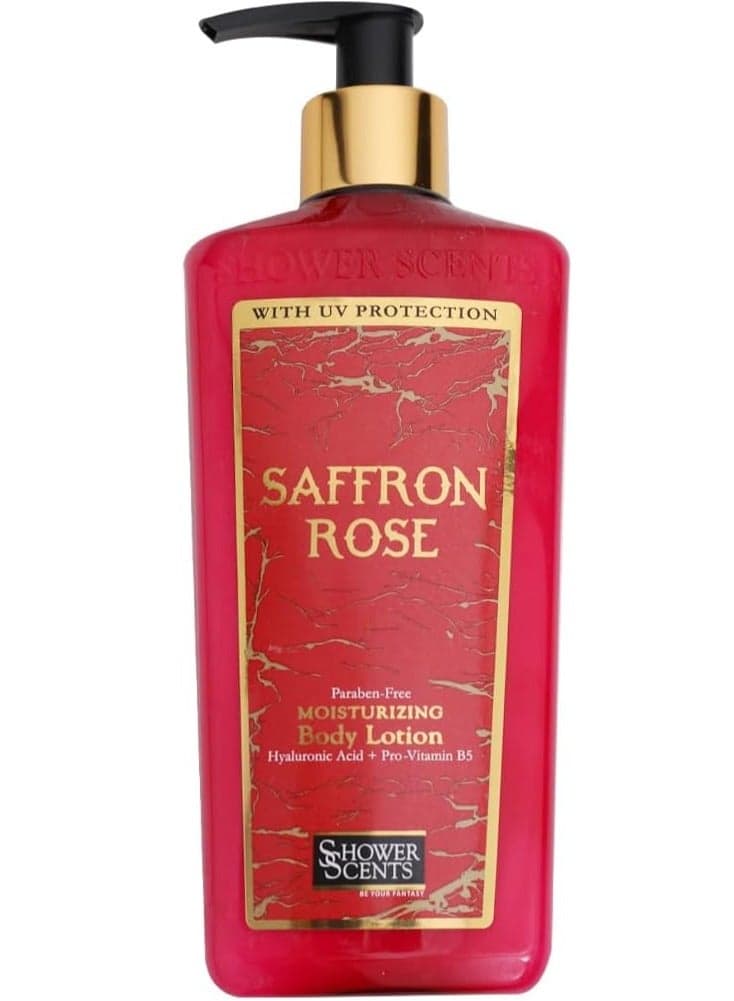 Shower Scents Saffron Rose 312ml - Luxurious Hydration - Image 1