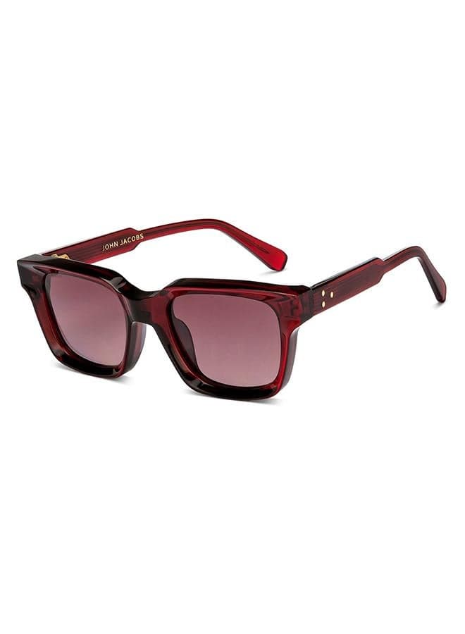 John Jacobs JJ S15906 Premium Polarized Square Sunglasses for Women - Image 1