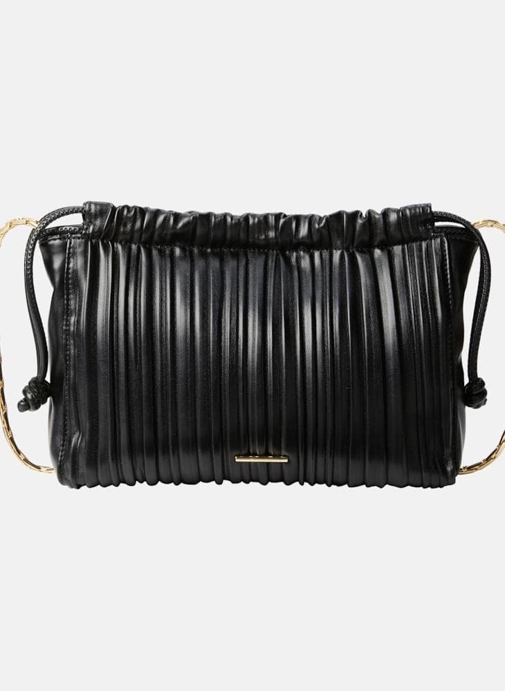 Calvin Klein Jeans Plisse Crossbody – Chic Drawstring Elegance - Image 1