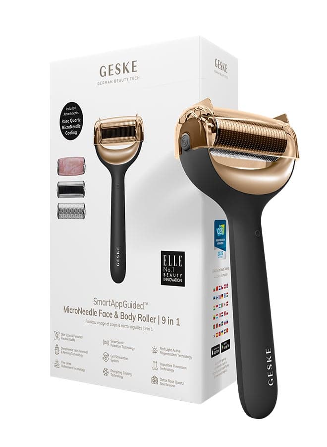 9-in-1 Grey Microneedle Roller for Face & Body - Image 1