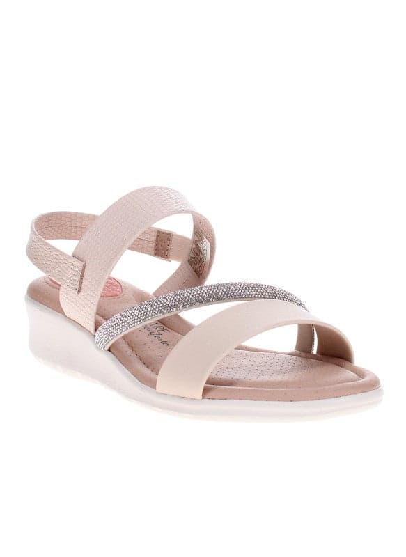 Modare Off White Heeled Sandals with Back Strap - Brazilian Craft - Image 1