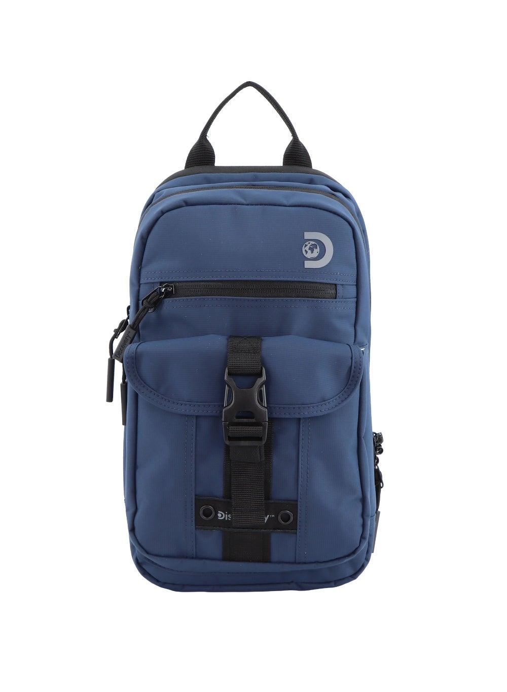 Discovery Shield RPET Chic Navy Cross-Body Sling Bag with RFID Security - Image 1
