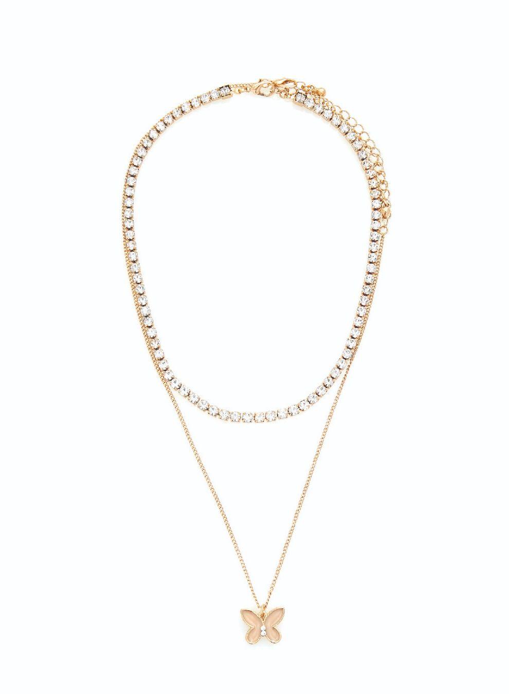 AMICA Butterfly Pedant - Elegant Stack Together Necklace - Image 1