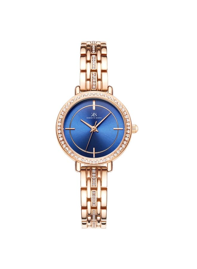 KENNETH SCOTT K23532-RBKN Elegant Rose Gold Women's Watch - Image 1