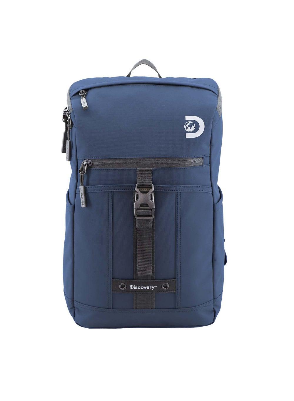 Discovery Shield Navy RPET 30L Water-Resistant Laptop Backpack - Image 1