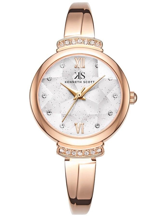 KENNETH SCOTT K22522-RBKW Elegant Rose Gold Women’s Watch - 27mm - Image 1