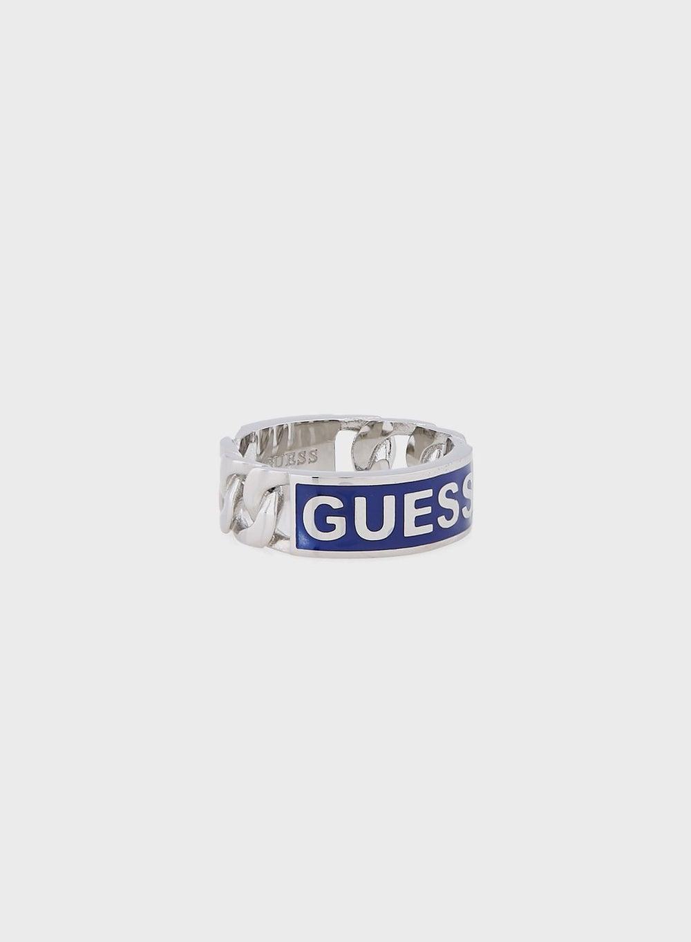 GUESS Polished Stainless Steel Men's Fashion Ring - Image 1