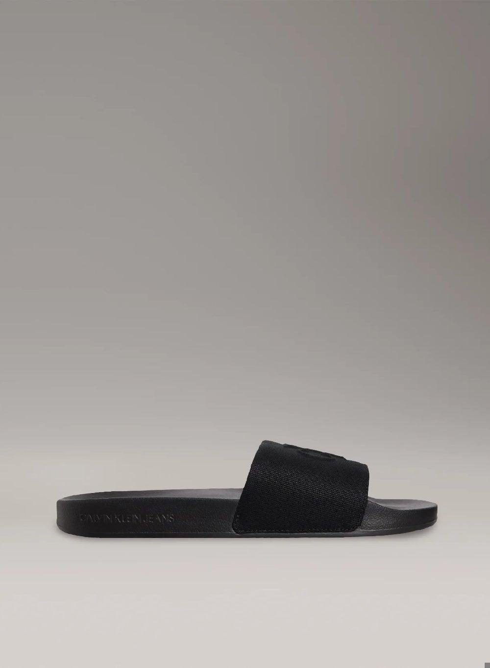 Slide Hf Mono Cv Elegant Black Logo Slides for Men - Image 1