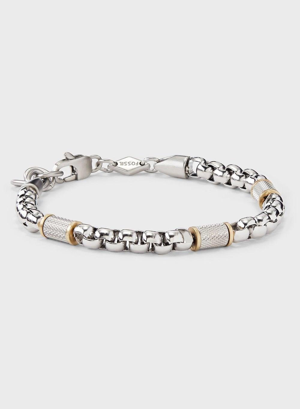 FOSSIL Jf04138998 Sleek Stainless Steel Men's Bracelet - Image 1