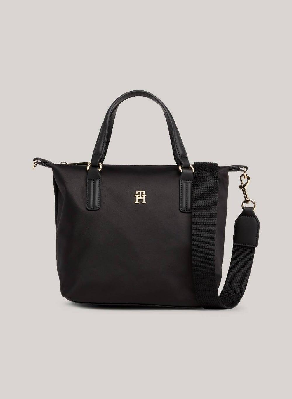 TOMMY HILFIGER Elegant Black Poppy TH Tote Bag - Image 1