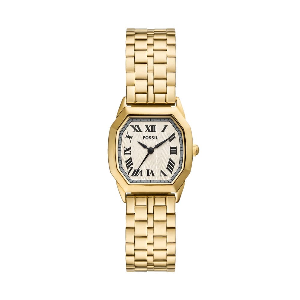 FOSSIL Harlow Gold-Tone Octagonal Analog Watch for Women - Image 1