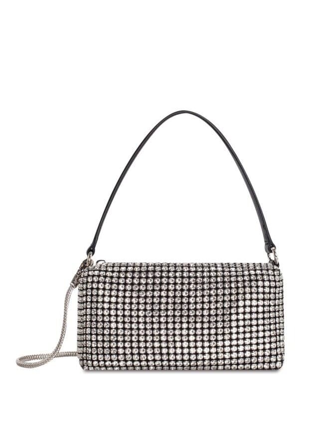 Vincci Elegance – SILVER Chain-Detailed Women's Shoulder Bag - Image 1