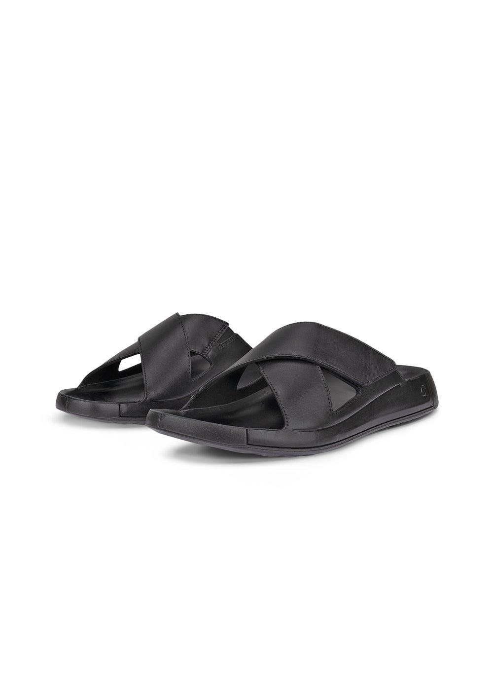 ECCO Cozmo M Black Premium Arabian Sandals - Image 1
