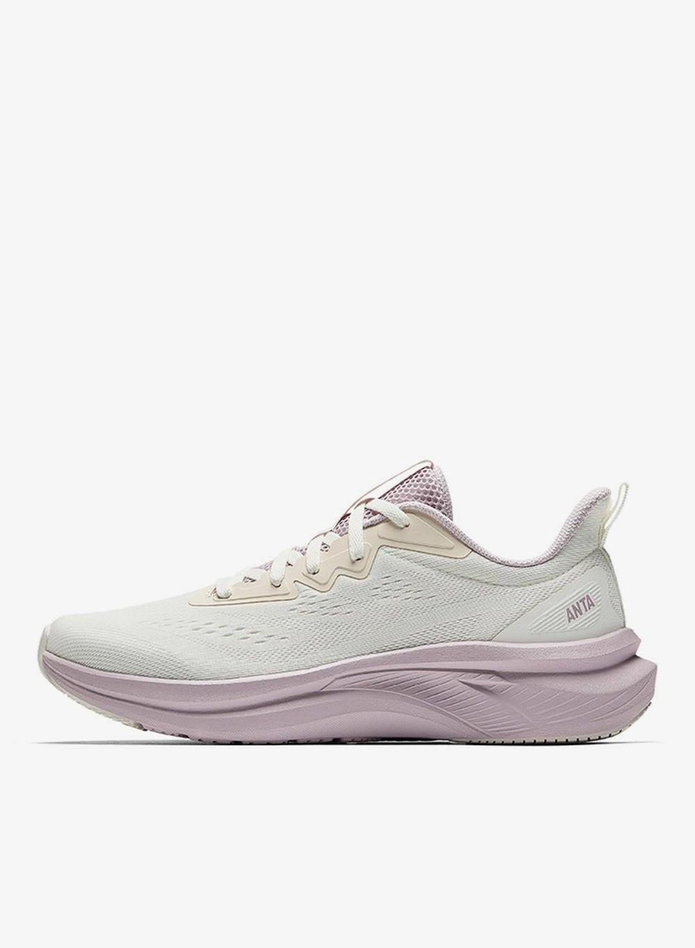 Beige & Light Pink Women's Performance Running Shoes - Image 1