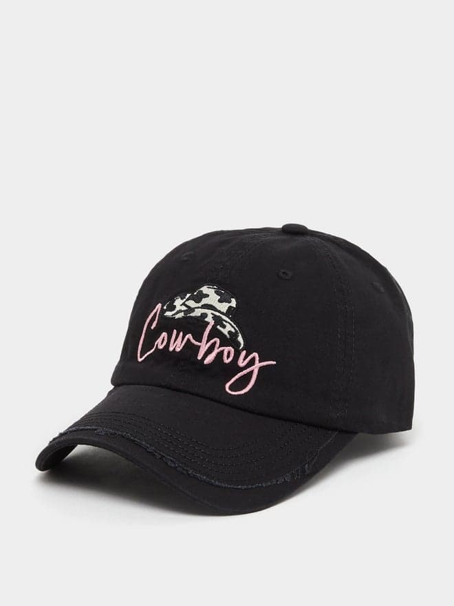 Chic Styli Black Cowboy-Inspired Cap for Her - Image 1