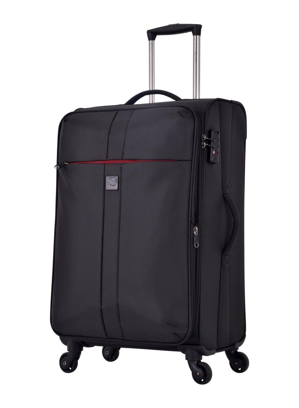 Eminent V6101 Black Soft Case Lightweight Expandable Trolley - Image 1