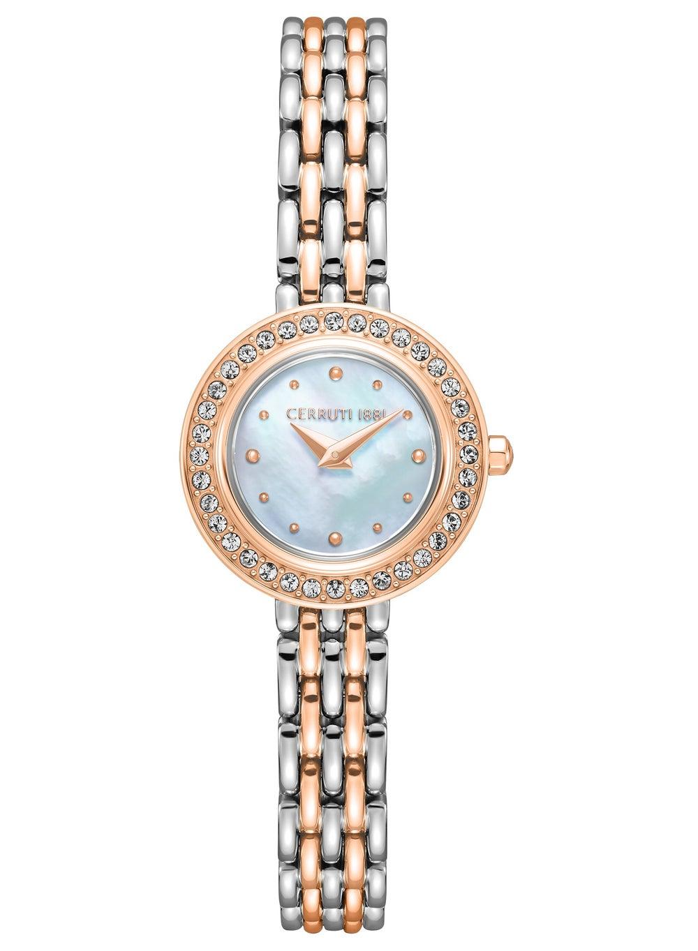CERRUTI 1881 Matera Two-Tone Women's Watch with Pearl Dial - Image 1