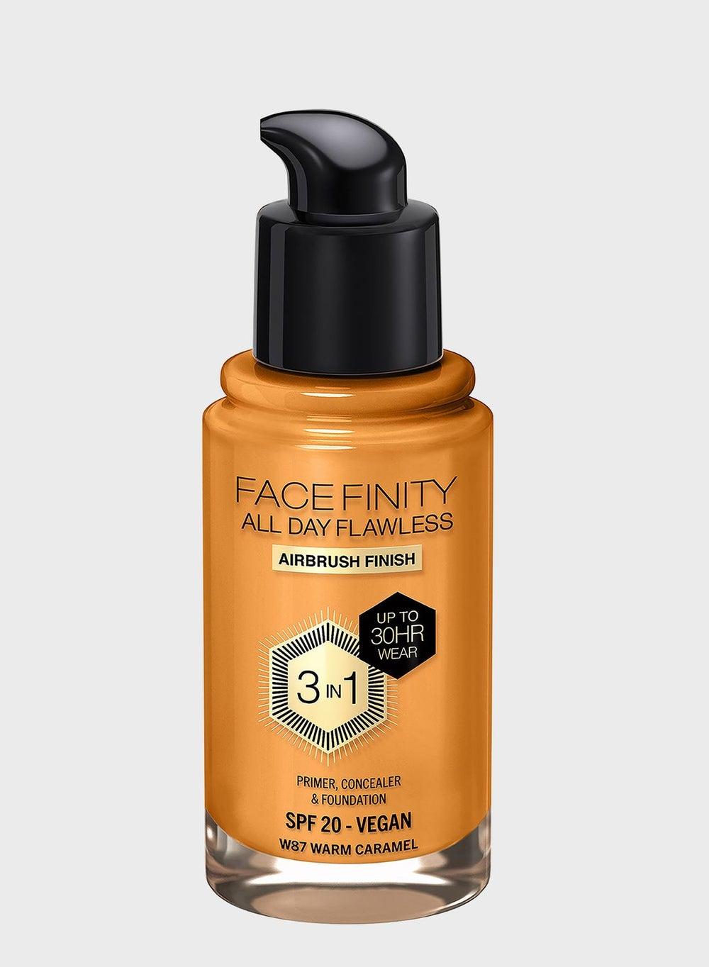 Max Factor Facefinity Flawless Foundation W87 Warm Caramel, 30ml - Image 1