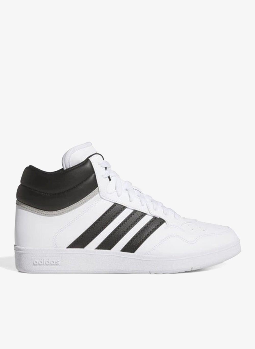 Hoops 4.0 Mid White: Elegant Unisex Basketball Sneakers - Image 1