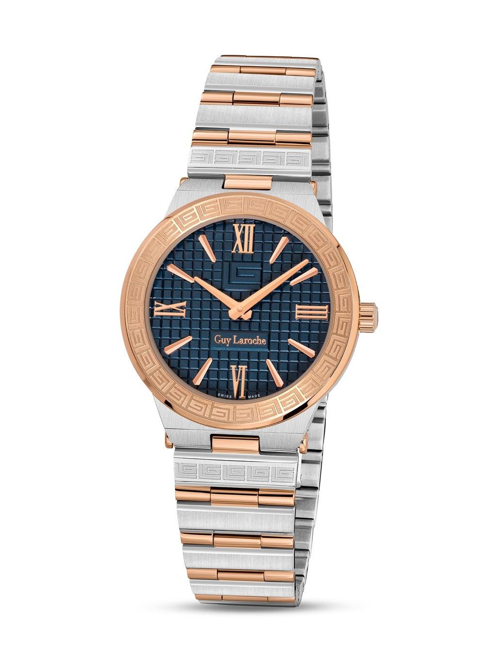Guy Laroche Sacha 32mm Silver & Rosegold Women's Watch - Image 1