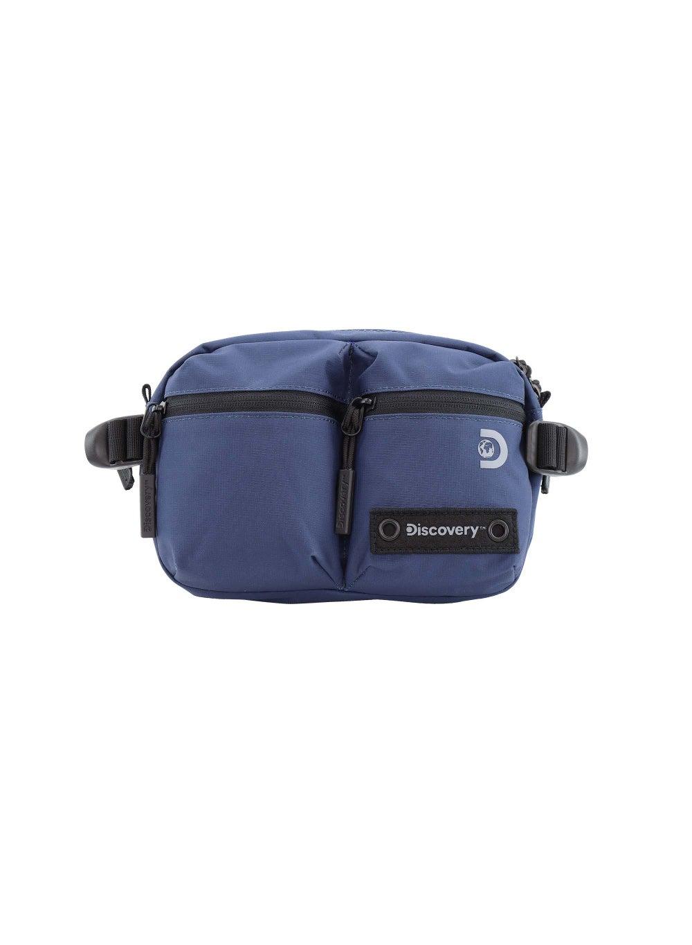 Eco-Chic Navy Discovery SHIELD RPET Waist Bag with RFID Security - Image 1