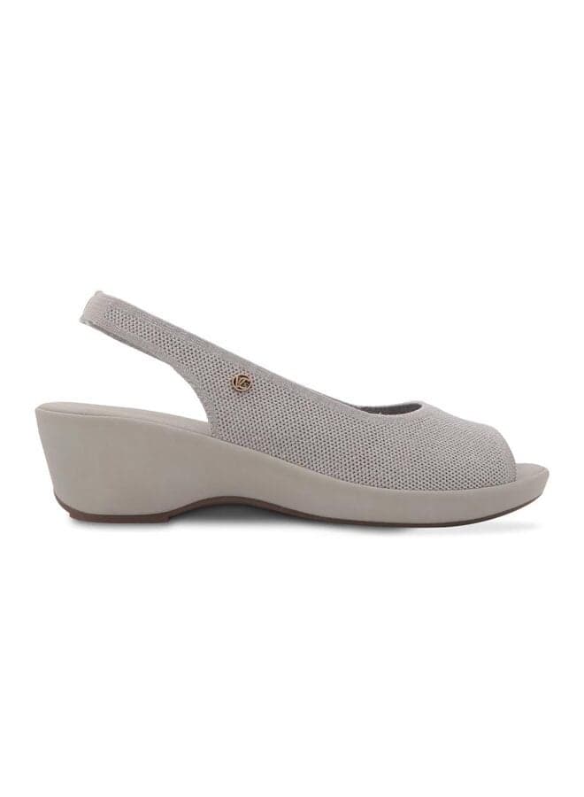 Vi20413942 Grey Ankle Strap Wedge Sandals for a Chic Lift - Image 1