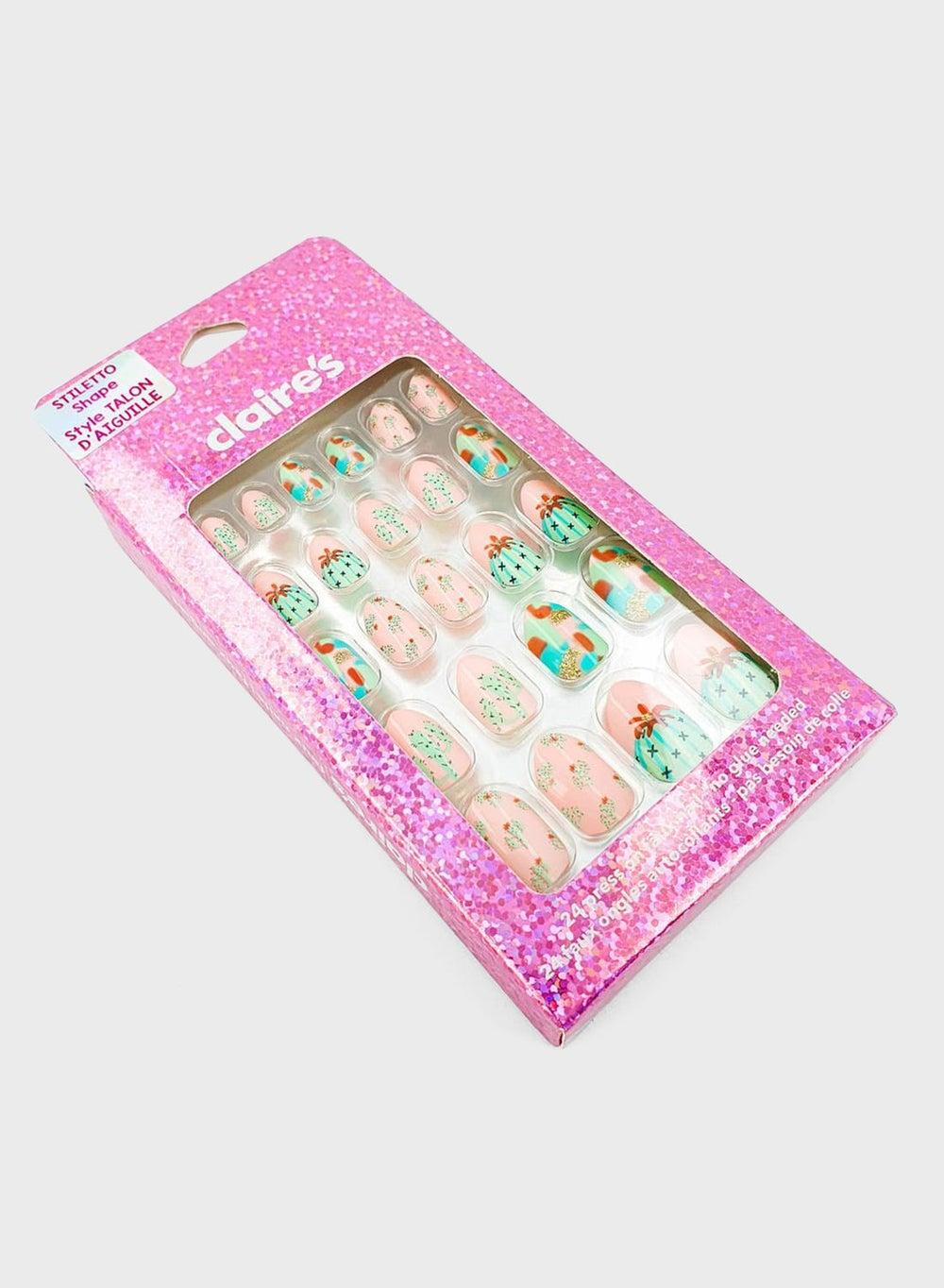 Cactus Pink Cl63126 Luxe Faux Nail Art - Image 1