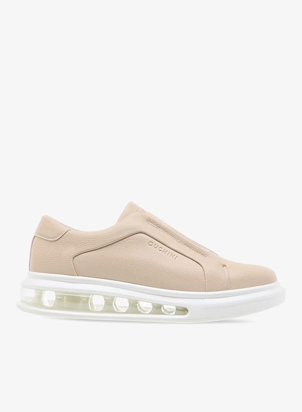 Elegant Beige Men's Panelled Slip-On Loafers 9 1088Qgbeige - Image 1