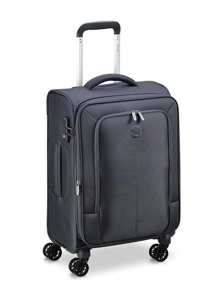 DELSEY Paris 55 Caracas 55cm Elegant Black Expandable Cabin Trolley - Image 1