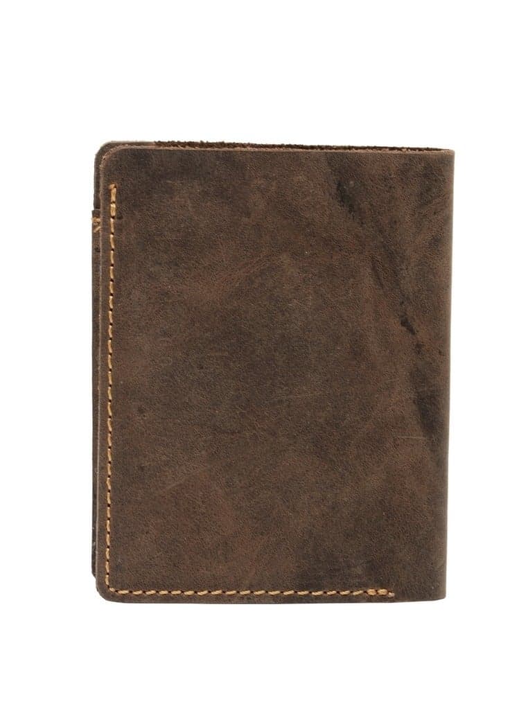 TEAKWOOD Brown Genuine Leather RFID Wallet for Men - Image 1