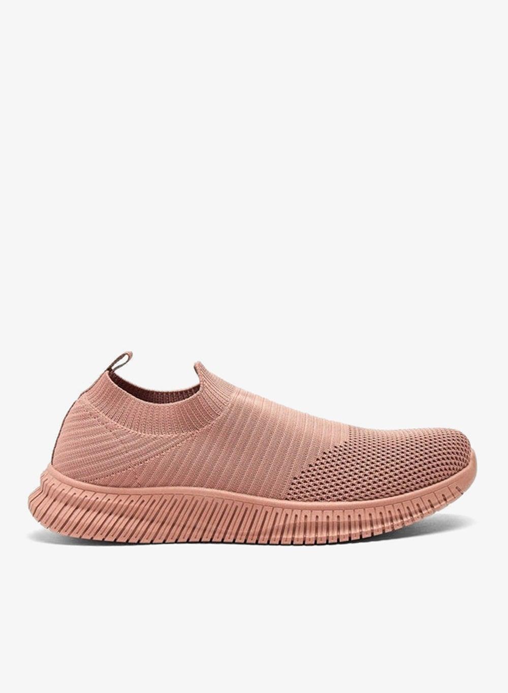 XJH-W082 Elegant Pink Slip-On Sneakers for Women - Image 1
