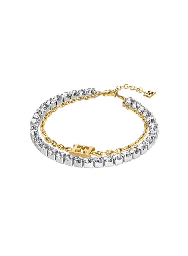 ESCADA Diana Two-Tone Bracelet: Gold-Plated Elegance - Image 1