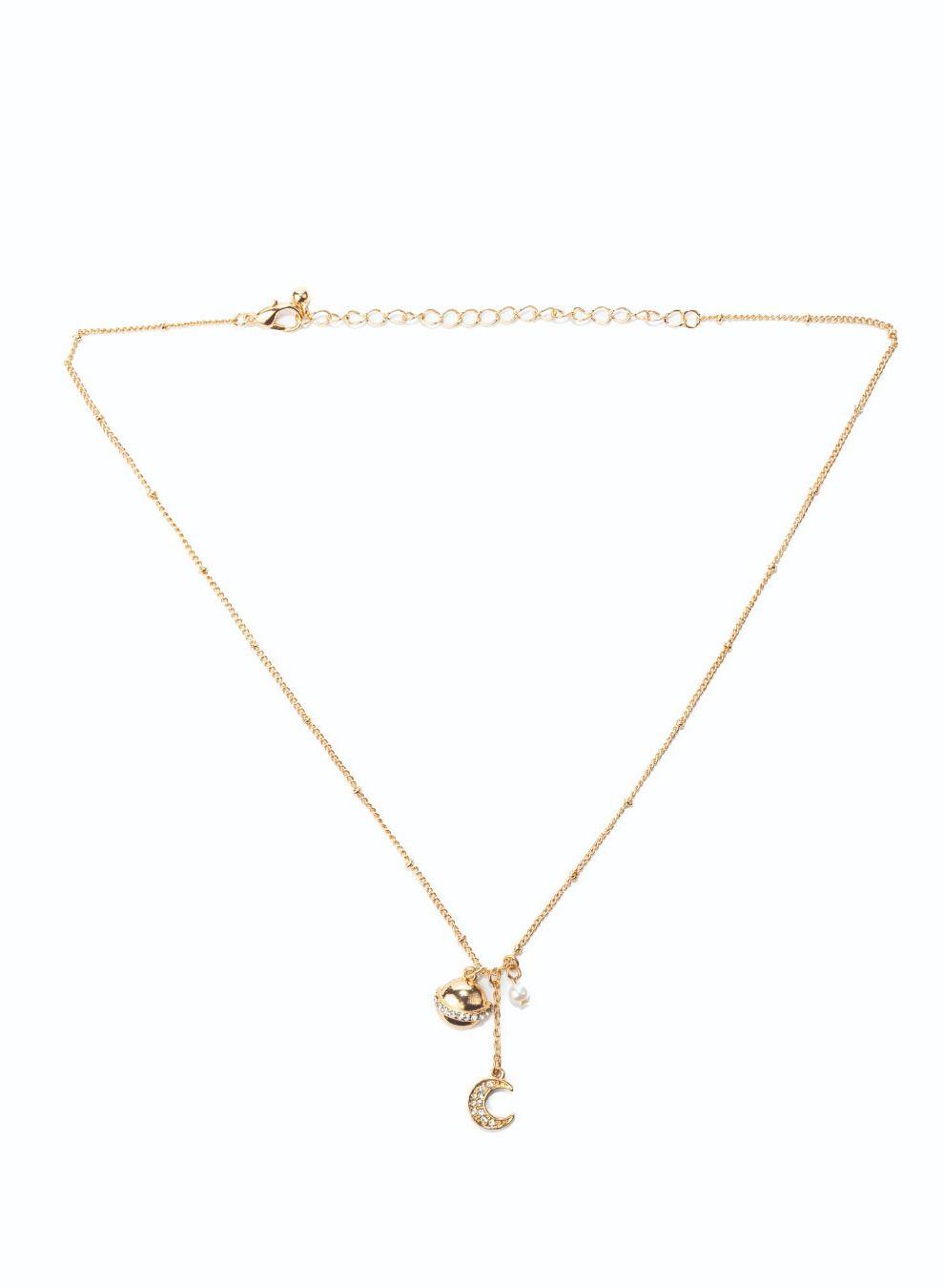 AMICA Moon & Saturn Dreamer Pendant Necklace - Image 1