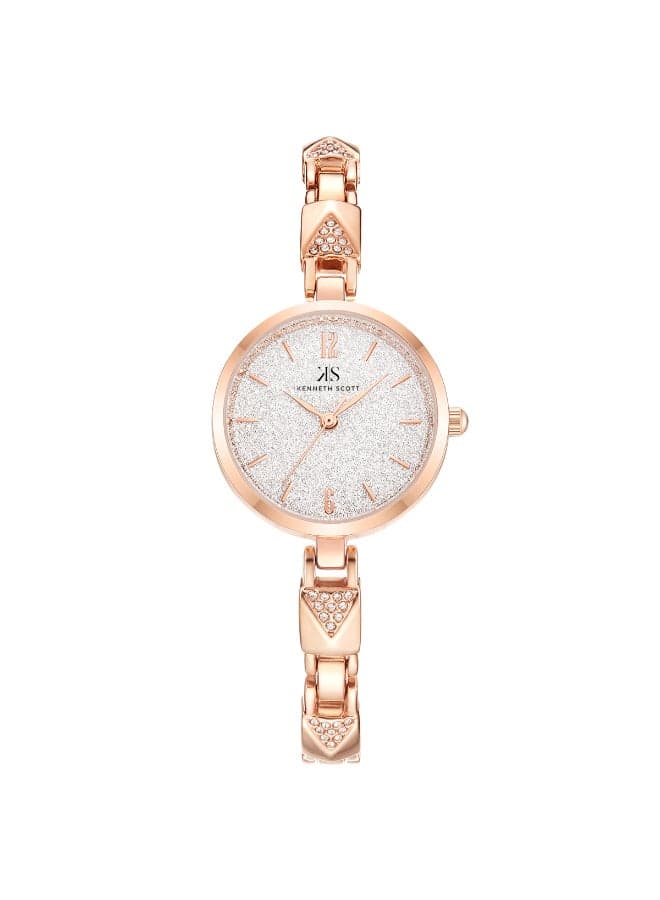 KENNETH SCOTT K23507-RBKS Elegance in Stainless Steel 28mm Women’s Watch - Image 1